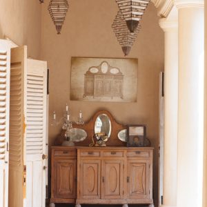 Rustic Wall-Mounted Wine Rack